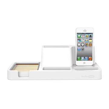 MAS 6606 Şarjlı Masaüstü Organizer (iPhone için), Beyaz