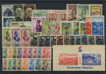 Türkiye Cumhuriyeti Pul Koleksiyonu - 1956 Yıl Seti