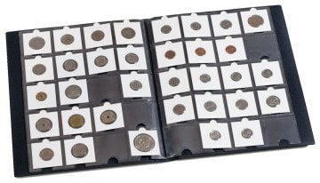 Leuchtturm Madeni Paralar için Kullanılan Karton Kapamalara Özel Albüm (245x307x40mm) (200 Adet MATRIX Kapasiteli)