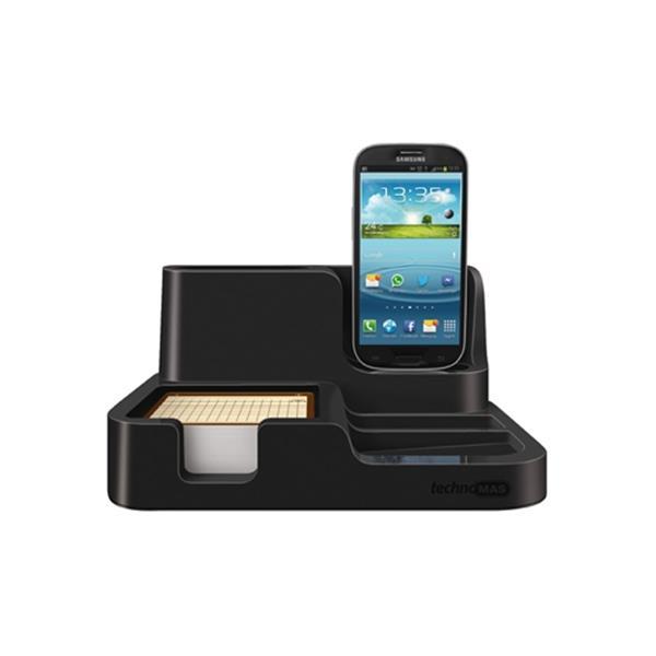 MAS 6608 Şarjlı Masaüstü Organizer (Samsung Galaxy için), Siyah