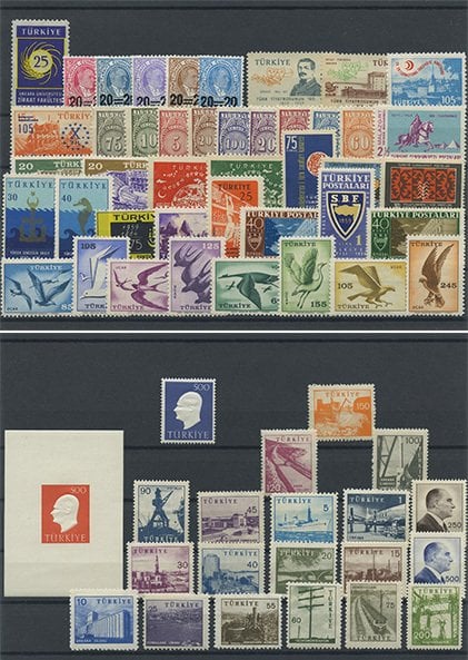 Türkiye Cumhuriyeti Pul Koleksiyonu - 1959 Yıl Seti