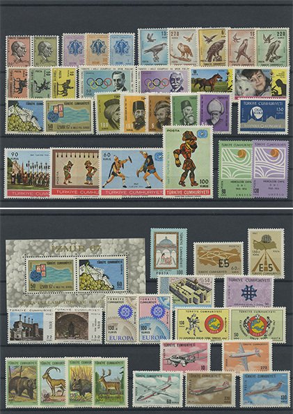 Türkiye Cumhuriyeti Pul Koleksiyonu - 1967 Yıl Seti