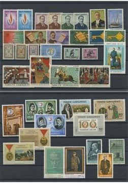Türkiye Cumhuriyeti Pul Koleksiyonu - 1968 Yıl Seti