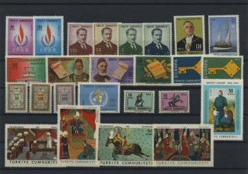 Türkiye Cumhuriyeti Pul Koleksiyonu - 1968 Yıl Seti