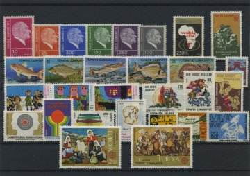 PULKO истории Республики Турции Stamp Collection 1970 - 1975 Set