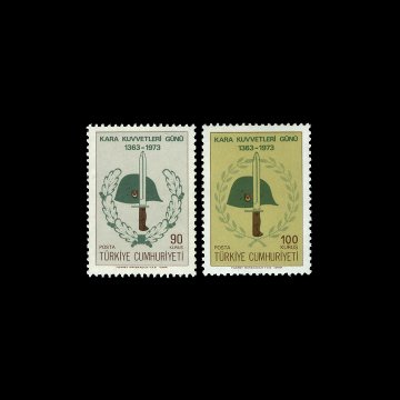 Tag der Landstreitkräfte (28. Juni 1973) - Briefmarkensammlung der Republik Türkei