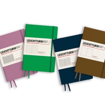 Leuchtturm1917 Orta Boy (A5) 2025 Yeni Renkler Serisi Not Defteri, Sert Kapak, 251 Numaralandırılmış Sayfa,
