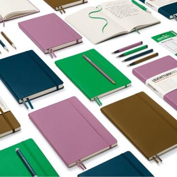 Leuchtturm1917 Orta Boy (A5) 2025 Yeni Renkler Serisi Not Defteri, Sert Kapak, 251 Numaralandırılmış Sayfa,