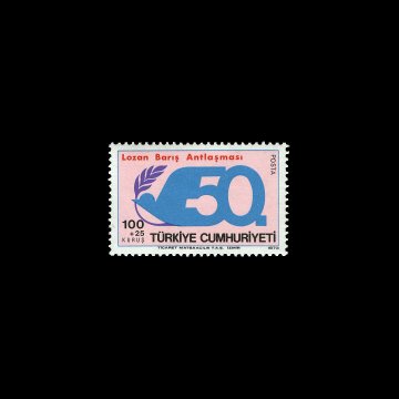 Lozan Barış Antlaşmasının 50. Yılı (24 Temmuz 1973) - Türkiye Cumhuriyeti Pul Koleksiyonu