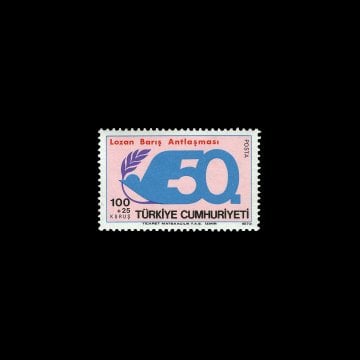 50e anniversaire du traité de paix de Lausanne (24 juillet 1973) - Collection de timbres de la République de Turquie