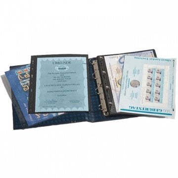 Leuchtturm GRANDE Klasik, Kasetli Klasör (295x335x70mm) (Pul, Madeni Para, Kağıt Para, Zarf, Efemera Koleksiyonlarınız için idealdir),