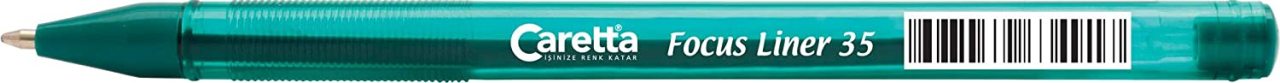 CARETTA 35 Focus Liner Tükenmez Kalem, Yeşil