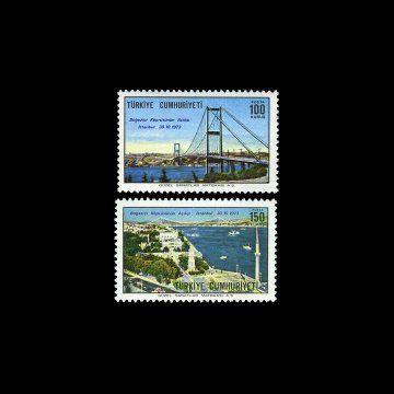 Eröffnung der Bosporusbrücke (30. Oktober 1973) - Briefmarkensammlung der Republik Türkei
