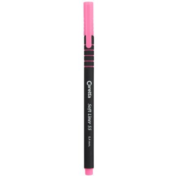 CARETTA 55 Soft Liner Keçeli Kalem, Açık Pembe