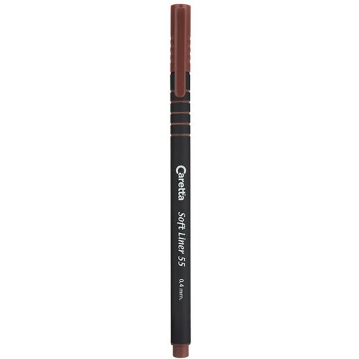 CARETTA 55 Soft Liner Keçeli Kalem, Kahverengi