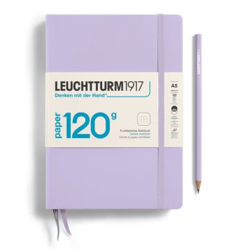 Leuchtturm1917 Not Defteri Orta Boy (A5), Edition 120G, Leylak - Noktalı