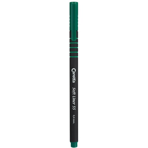 CARETTA 55 Soft Liner Keçeli Kalem, Koyu Yeşil