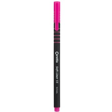 CARETTA 55 Soft Liner Keçeli Kalem, Pembe
