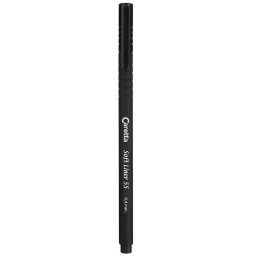 CARETTA 55 Soft Liner Keçeli Kalem, Siyah