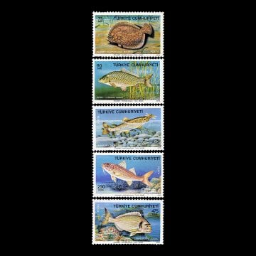 Animaux aquatiques (27 novembre 1975) - Collections de timbres de la République de Turquie