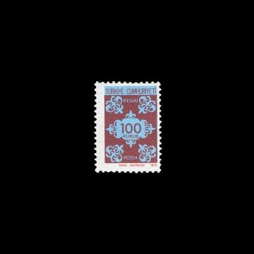 Timbre officiel (5 novembre 1975) - Collection de timbres de la République de Turquie
