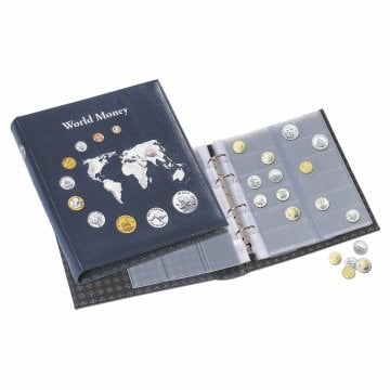Leuchtturm World Money Madeni Para Albümü 5 Farklı Optima Yaprak ile