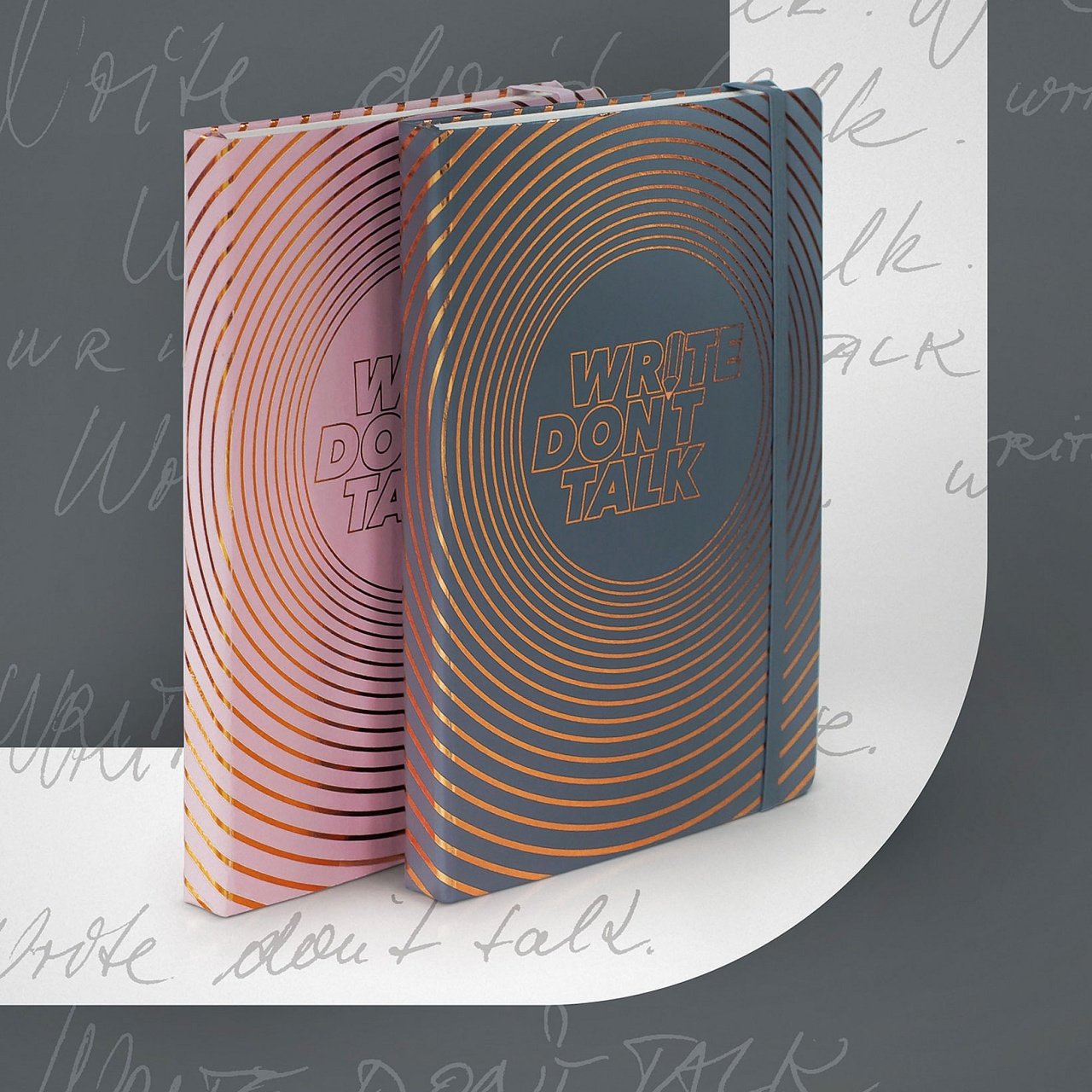 Leuchtturm1917 Write, don't talk Temalı Not Defteri, A5 (Orta Boy), 251 Noktalı Sayfa, Sert Kapak,