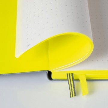 Leuchtturm1917 Not Defteri Orta Boy (A5), NEON - Antrasit Gri Sert Kapak, 251 Numaralandırılmış Sayfa,