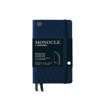 Leuchtturm1917 Monocle Serisi, Yumuşak Kapak, 192 Numaralandırılmış Sayfa, Noktalı A6 (90 x 150 mm) - Lacivert