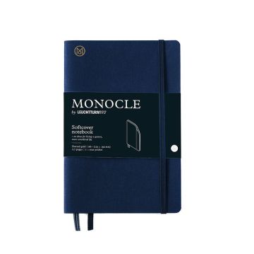 Leuchtturm1917 Monocle Serisi, Yumuşak Kapak, 192 Numaralandırılmış Sayfa, Noktalı B6+ (125 x 190 mm) - Lacivert