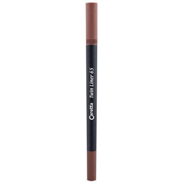 CARETTA 65 Twin Liner Çift Uçlu Keçeli Kalem, Kahverengi
