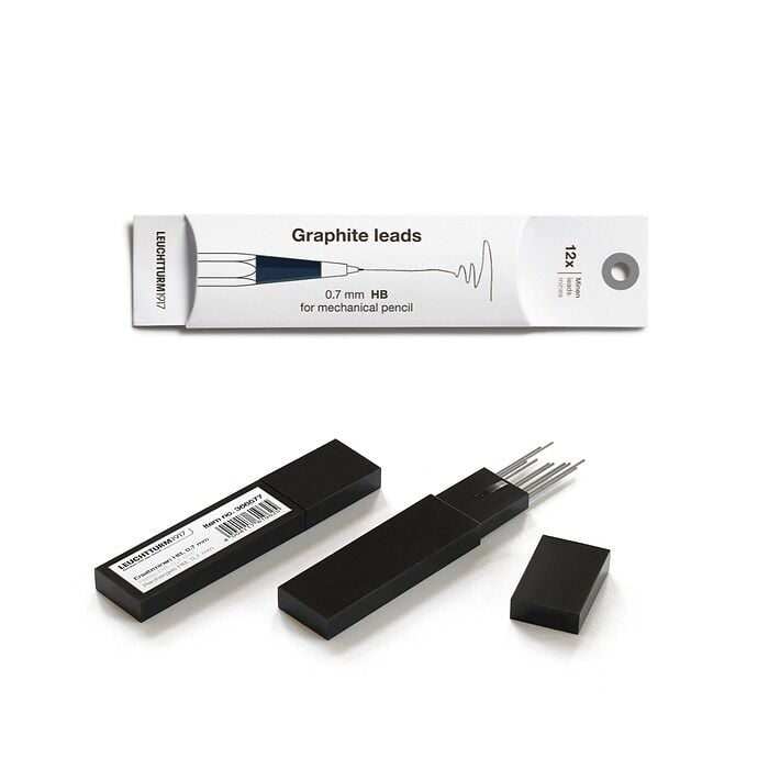 Leuchtturm1917 Drehgriffel Nr. 2, Versatil (Uçlu) Kalem Yedeği, 0.7 mm, 12'li Paket