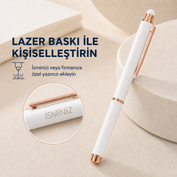 Your Writing Passion Pen Roller Kalem (Mavi Yazmaktadır), ppmk063, Beyaz