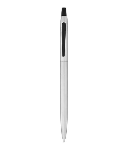 PULKO Promosyon Thin Touch Metal Kasa, Tükenmez Kalem, (Mavi Kartuşlu), Gümüş Gri