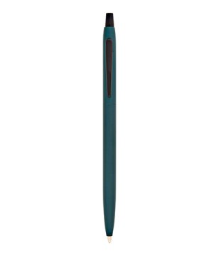 PULKO Promosyon Thin Touch Metal Kasa, Tükenmez Kalem, (Mavi Kartuşlu), Koyu Yeşil
