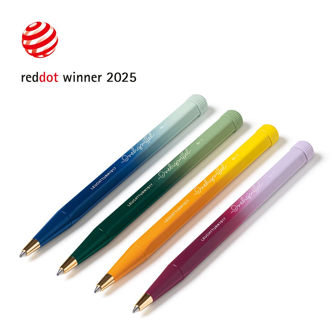 Leuchtturm1917 Gradient Limited Edition Serisi Drehgriffel Nr.1, Siyah Mürekkepli Tükenmez Kalem,