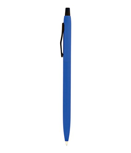 PULKO Promosyon Thin Touch Metal Kasa, Tükenmez Kalem, (Mavi Kartuşlu), Mavi