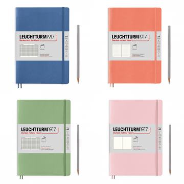 Leuchtturm1917 Not Defteri Orta Boy (A5), Pastel Tonlu Yumuşak Kapak, 123 Numaralandırılmış Sayfa,