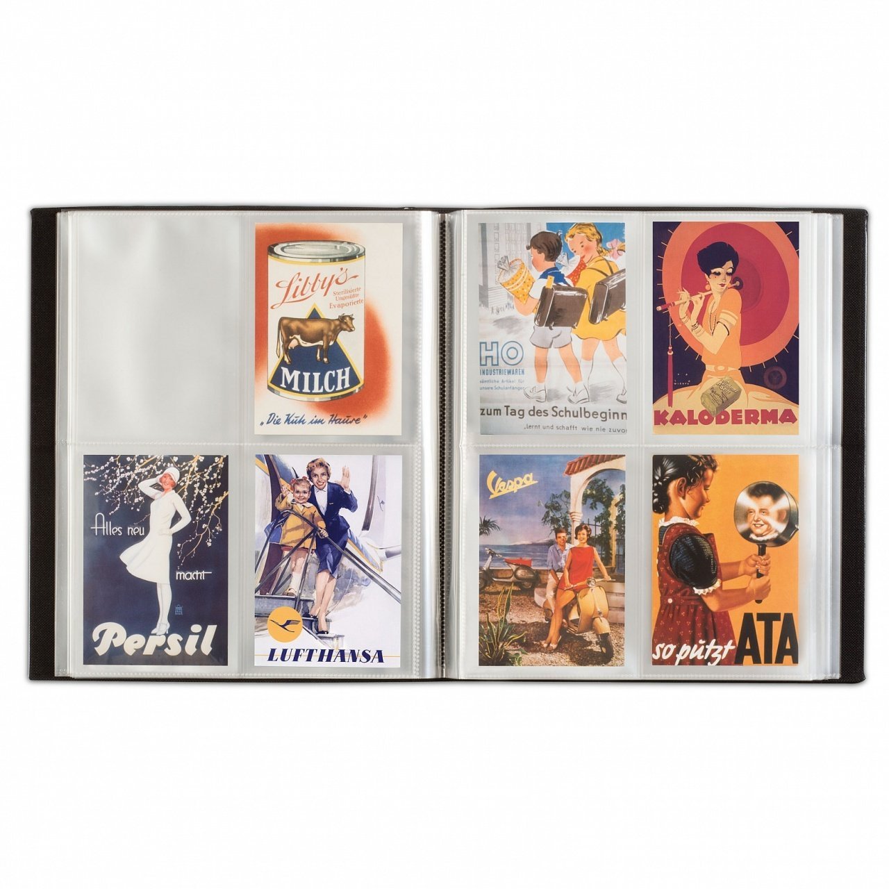 Leuchtturm Kartpostal Albümü 400 Adet Kapasite (Yaprak Başına 4 Cepli, İç Cep Boyutu: 162 X 114 mm)