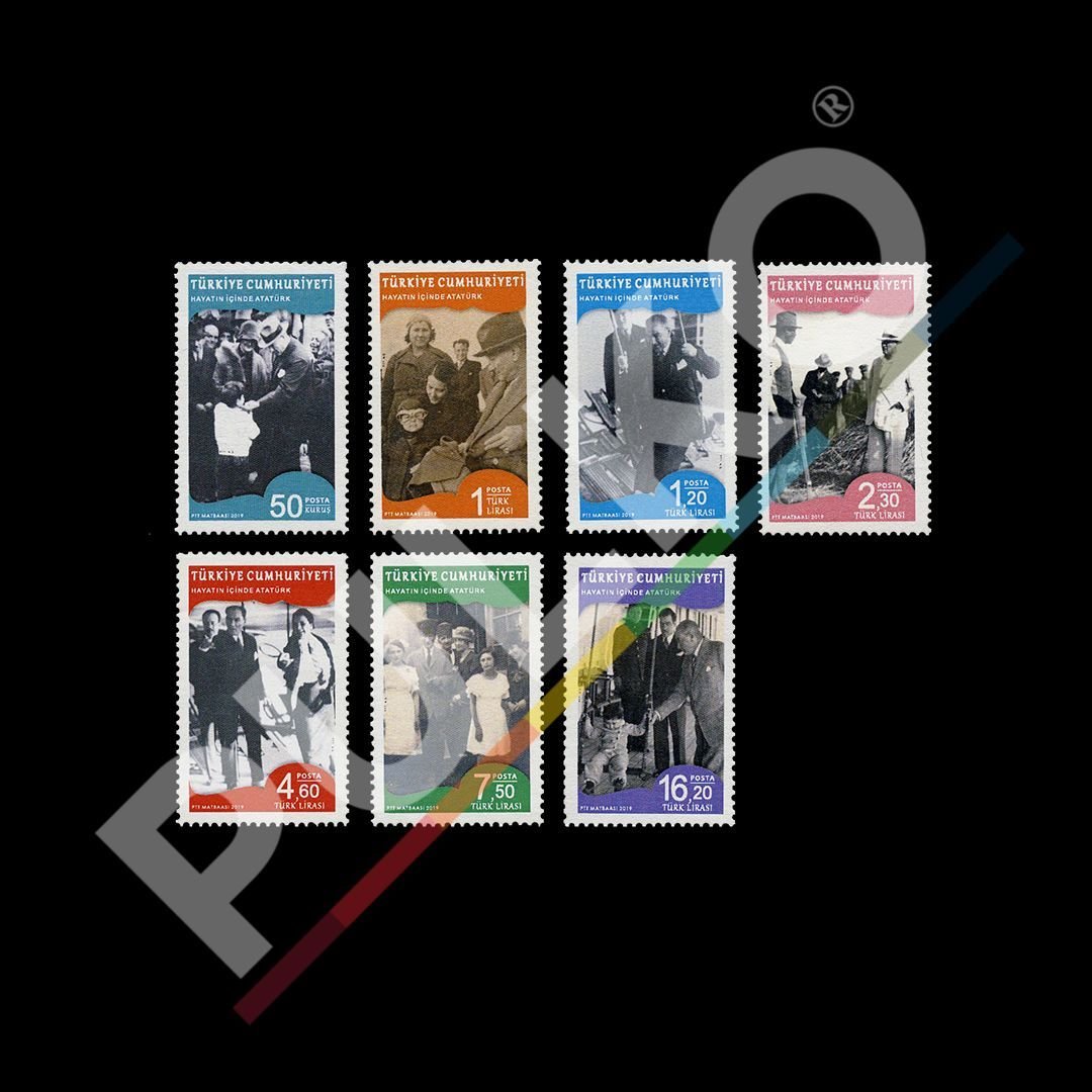 Hayatın İçinde Atatürk Sürekli Posta Pulları (16 Temmuz 2019) - Türkiye Cumhuriyeti Pul Koleksiyonu
