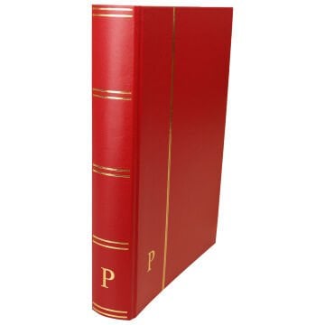 PULKO HistorY 1970 Pul Defteri Klasik, 32 Yaprak, 64 Sayfa, A4+, Siyah Zemin, Kırmızı