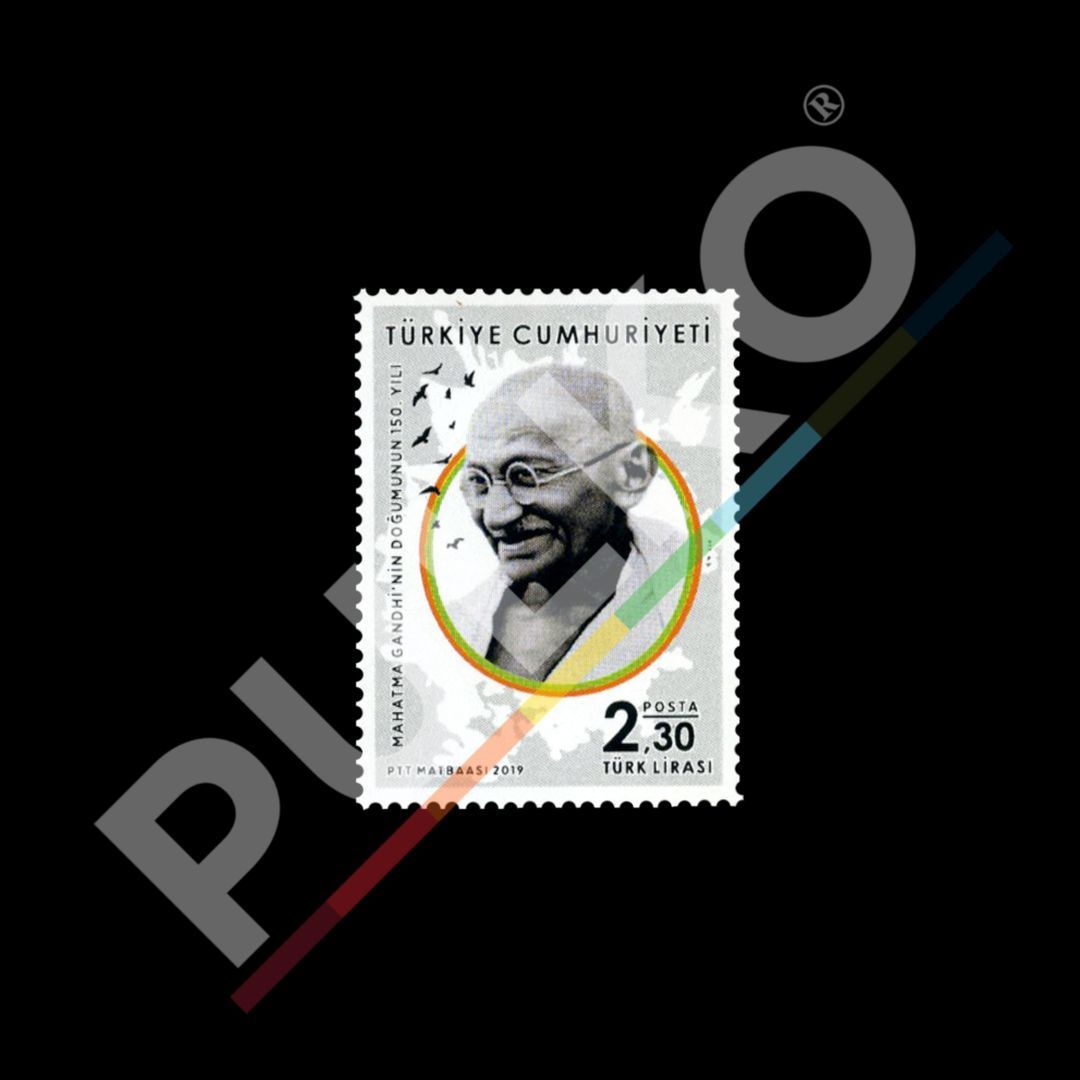Ghandi'nin Doğumunun 150. Yılı (24 Eylül 2019) - Türkiye Cumhuriyeti Pul Koleksiyonu