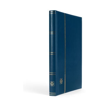 Leuchtturm Comfort Pul Defteri A4, 16 Yaprak, 32 Sayfa, Siyah Zemin, Dolgulu Kapak, Lacivert