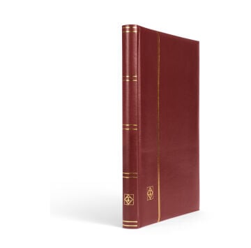 Leuchtturm Comfort Pul Defteri A4, 16 Yaprak, 32 Sayfa, Siyah Zemin, Dolgulu Kapak, Bordo