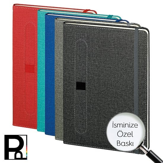 PULKO Notebook Not Defteri, (15x21cm), Termo Deri, Sert Kapak, 224 Sayfa, Çizgili, 002,