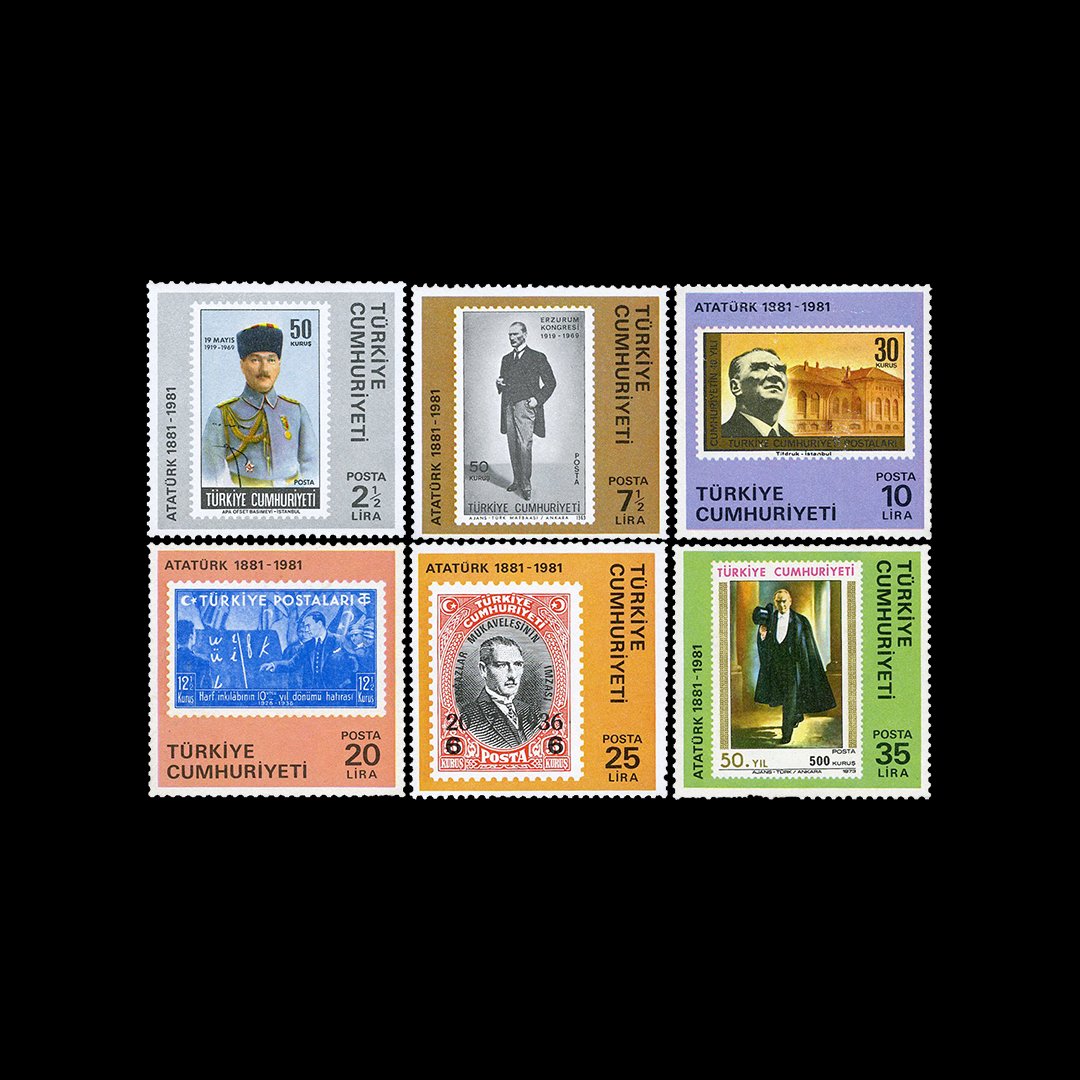 Atatürk'ün Doğumunun 100. Yılı (19 Mayıs 1981) - Türkiye Cumhuriyeti Pul Koleksiyonu