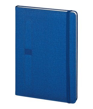 PULKO Notebook Not Defteri, (15x21cm), Termo Deri, Sert Kapak, 224 Sayfa, Çizgili, 002, Lacivert