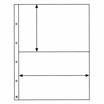 Leuchtturm KANZLEI Yapraklar, 2C (Şeffaf Zemin, İki Cepli) - 330 x 210 mm