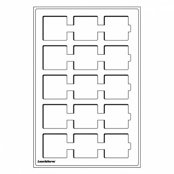 Leuchtturm Madeni Para Tepsisi, 50 X 50mm (15 Adet Kapasite) - Quadrum Kare Kapsüller için
