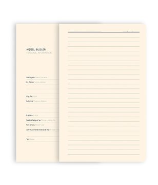 PULKO Notebook Not Defteri, (15x21cm), Termo Deri, Sert Kapak, 224 Sayfa, Çizgili, Kalem Takma Yerili, 006, Lacivert